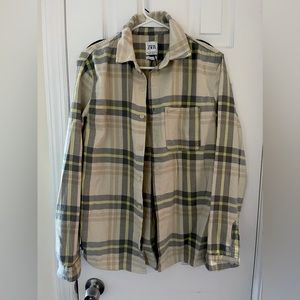 zara Plaid Long Sleeve Button Down Mens Size S.Quality Shirt